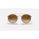ROUND DOUBLE BRIDGE
Lenses: Light Brown Gradient  +  Frame: Copper