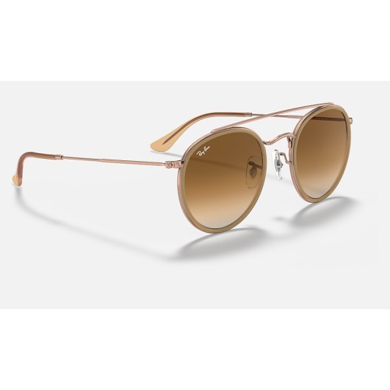 ROUND DOUBLE BRIDGE
Lenses: Light Brown Gradient  +  Frame: Copper