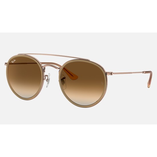 ROUND DOUBLE BRIDGE
Lenses: Light Brown Gradient  +  Frame: Copper