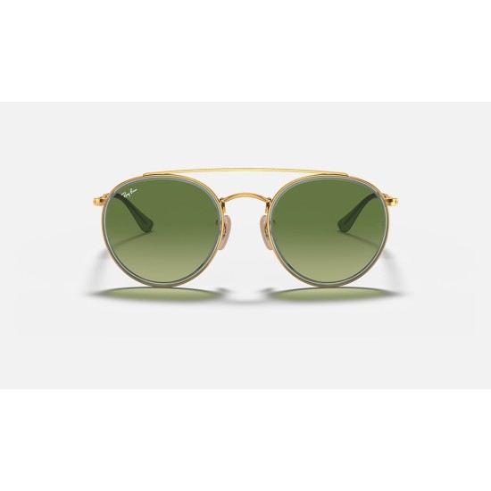 ROUND DOUBLE BRIDGE
Lenses: Green Gradient  +  Frame: Gold