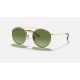 ROUND DOUBLE BRIDGE
Lenses: Green Gradient  +  Frame: Gold