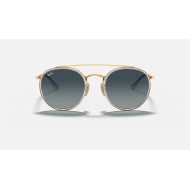 ROUND DOUBLE BRIDGE
Lenses: Blue Gradient  +  Frame: Gold