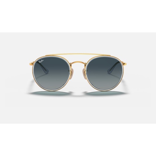 ROUND DOUBLE BRIDGE
Lenses: Blue Gradient  +  Frame: Gold