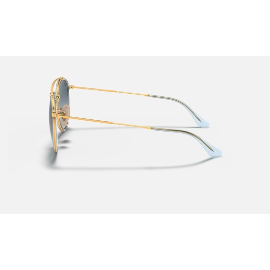 ROUND DOUBLE BRIDGE
Lenses: Blue Gradient  +  Frame: Gold