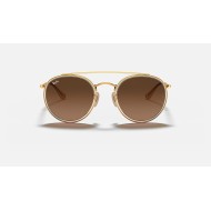 ROUND DOUBLE BRIDGE
Lenses: Brown Gradient  +  Frame: Gold