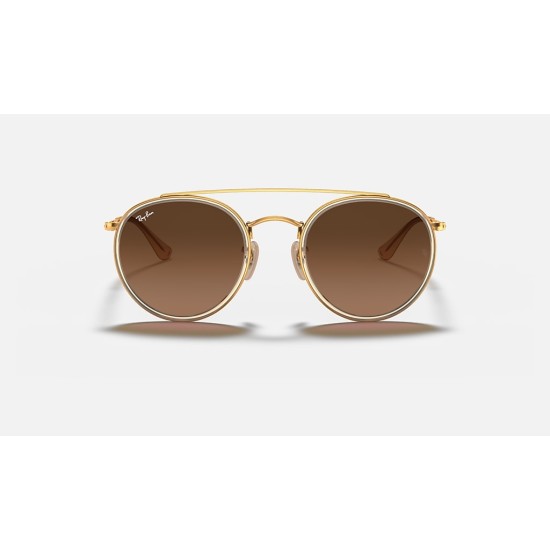 ROUND DOUBLE BRIDGE
Lenses: Brown Gradient  +  Frame: Gold