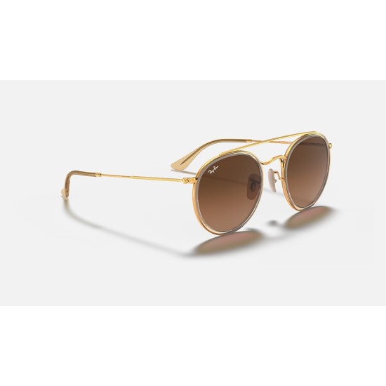 ROUND DOUBLE BRIDGE
Lenses: Brown Gradient  +  Frame: Gold