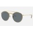 ROUND DOUBLE BRIDGE LEGEND GOLD
Lenses: Blue/Grey Classic  +  Frame: Shiny Gold