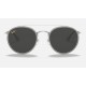 ROUND DOUBLE BRIDGE LEGEND GOLD
Lenses: Dark Grey Classic  +  Frame: Shiny Silver