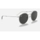 ROUND DOUBLE BRIDGE LEGEND GOLD
Lenses: Dark Grey Classic  +  Frame: Shiny Silver