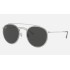 ROUND DOUBLE BRIDGE LEGEND GOLD
Lenses: Dark Grey Classic  +  Frame: Shiny Silver