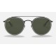 ROUND DOUBLE BRIDGE LEGEND GOLD
Lenses: Green Classic G-15  +  Frame: Shiny Black