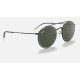 ROUND DOUBLE BRIDGE LEGEND GOLD
Lenses: Green Classic G-15  +  Frame: Shiny Black