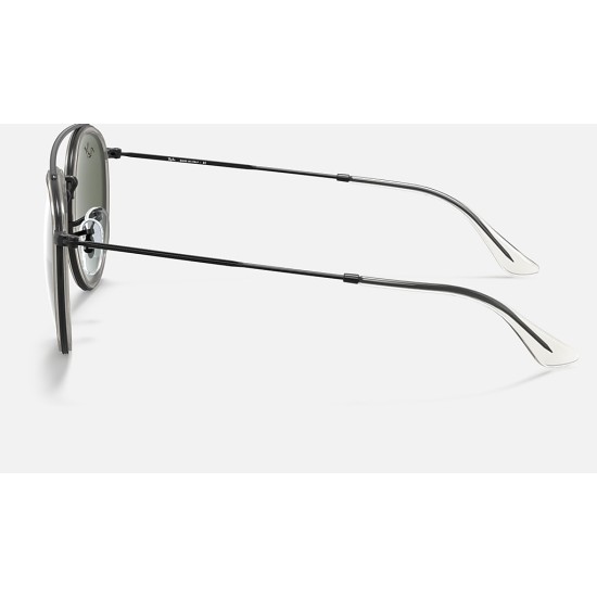 ROUND DOUBLE BRIDGE LEGEND GOLD
Lenses: Green Classic G-15  +  Frame: Shiny Black