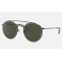 ROUND DOUBLE BRIDGE LEGEND GOLD
Lenses: Green Classic G-15  +  Frame: Shiny Black