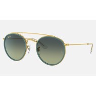 ROUND DOUBLE BRIDGE
Lenses: Green Gradient  +  Frame: Legend Gold