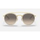 ROUND DOUBLE BRIDGE
Lenses: Grey Gradient  +  Frame: Legend Gold