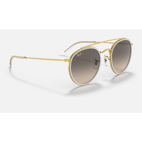 ROUND DOUBLE BRIDGE
Lenses: Grey Gradient  +  Frame: Legend Gold