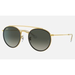 ROUND DOUBLE BRIDGE
Lenses: Grey Gradient  +  Frame: Legend Gold