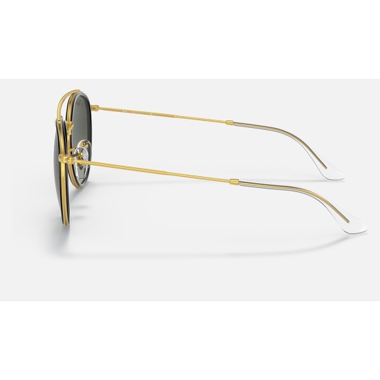 ROUND DOUBLE BRIDGE
Lenses: Grey Gradient  +  Frame: Legend Gold