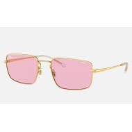 RB3669
Lenses: Pink Photochromic Classic  +  Frame: Shiny Gold
