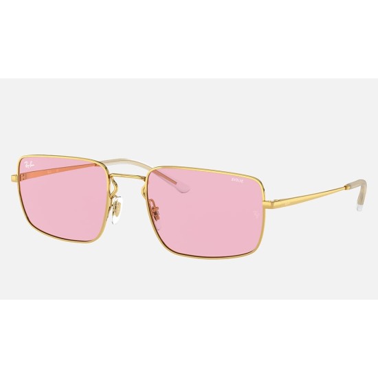 RB3669
Lenses: Pink Photochromic Classic  +  Frame: Shiny Gold