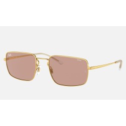 RB3669
Lenses: Brown Photochromic Classic  +  Frame: Shiny Gold