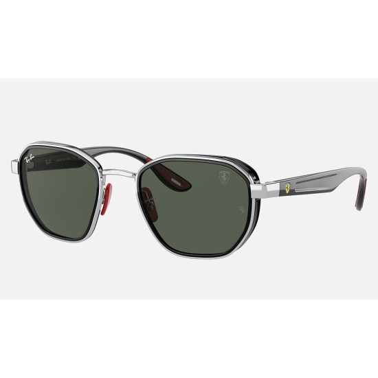 RB3674M SCUDERIA FERRARI COLLECTIONLenses: Green Classic  +  Frame: Shiny Silver