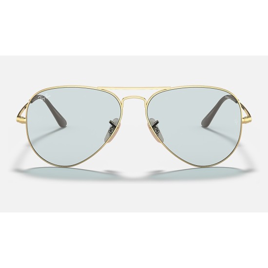 RB3689 SOLID EVOLVE
Lenses: Light Blue/Dark Violet Classic  +  Frame: Gold