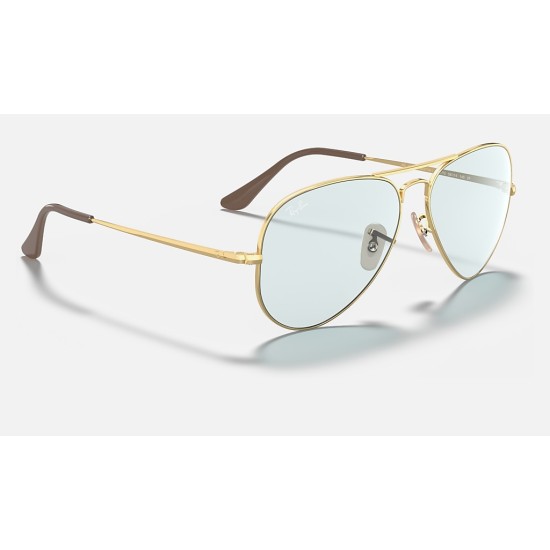RB3689 SOLID EVOLVE
Lenses: Light Blue/Dark Violet Classic  +  Frame: Gold