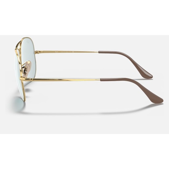 RB3689 SOLID EVOLVE
Lenses: Light Blue/Dark Violet Classic  +  Frame: Gold