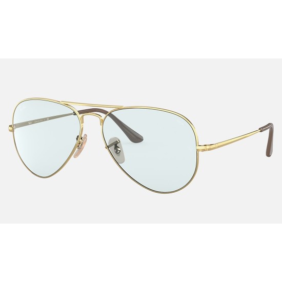 RB3689 SOLID EVOLVE
Lenses: Light Blue/Dark Violet Classic  +  Frame: Gold