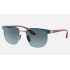 RB3698M SCUDERIA FERRARI COLLECTION
Lenses: Blue Gradient  +  Frame: Blue On Gunmetal