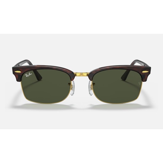 CLUBMASTER SQUARE LEGEND GOLD
Lenses: Green Classic  +  Frame: Mock Tortoise