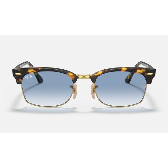 Clubmaster Square
Lenses: Light Blue Gradient  +  Frame: Yellow Havana