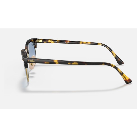 Clubmaster Square
Lenses: Light Blue Gradient  +  Frame: Yellow Havana