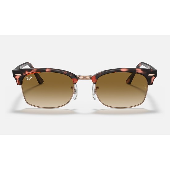 Clubmaster Square
Lenses: Light Brown Gradient  +  Frame: Pink Havana