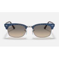 CLUBMASTER SQUARE
Lenses: Light Grey Gradient  +  Frame: Wrinkled Blue