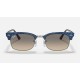 CLUBMASTER SQUARE
Lenses: Light Grey Gradient  +  Frame: Wrinkled Blue