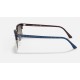 CLUBMASTER SQUARE
Lenses: Light Grey Gradient  +  Frame: Wrinkled Blue