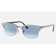CLUBMASTER SQUARE
Lenses: Light Blue Gradient  +  Frame: Wrinkled Light Grey