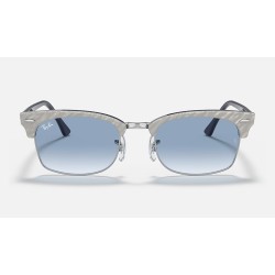 CLUBMASTER SQUARE
Lenses: Light Blue Gradient  +  Frame: Wrinkled Light Grey
