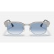 CLUBMASTER SQUARE
Lenses: Light Blue Gradient  +  Frame: Wrinkled Light Grey