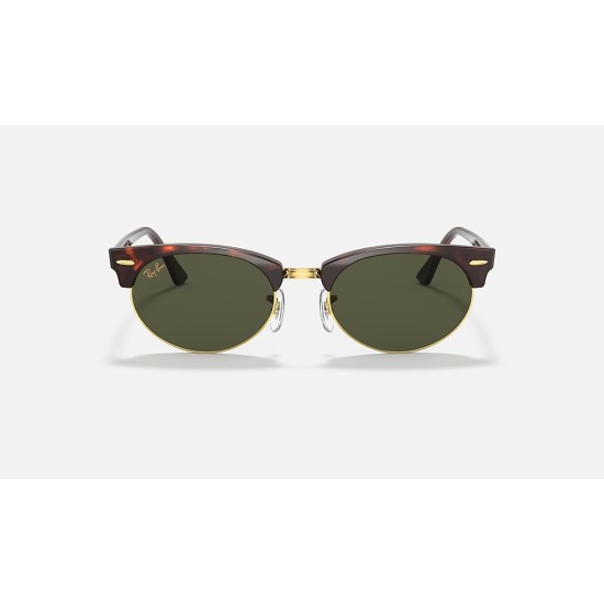 CLUBMASTER OVAL LEGEND GOLD
Lenses: Green Classic G-15  +  Frame: Mock Tortoise