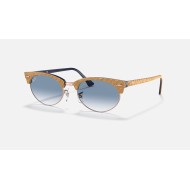 CLUBMASTER OVAL
Lenses: Light Blue Gradient  +  Frame: Wrinkled Beige