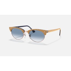 CLUBMASTER OVAL
Lenses: Light Blue Gradient  +  Frame: Wrinkled Beige