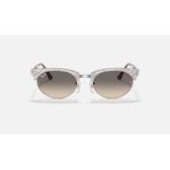 Clubmaster Oval
Lenses: Light Grey Gradient  +  Frame: Wrinkled Light Grey