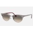 Clubmaster Oval
Lenses: Light Grey Gradient  +  Frame: Wrinkled Light Grey