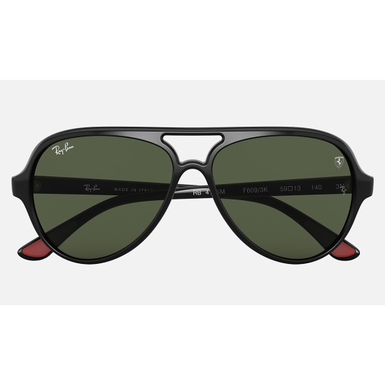 RB4125M SCUDERIA FERRARI COLLECTION
Lenses: Green Classic G-15  +  Frame: Black