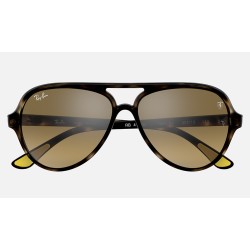 RB4125M SCUDERIA FERRARI COLLECTION
Lenses: Brown/Silver Mirror  +  Frame: Tortoise